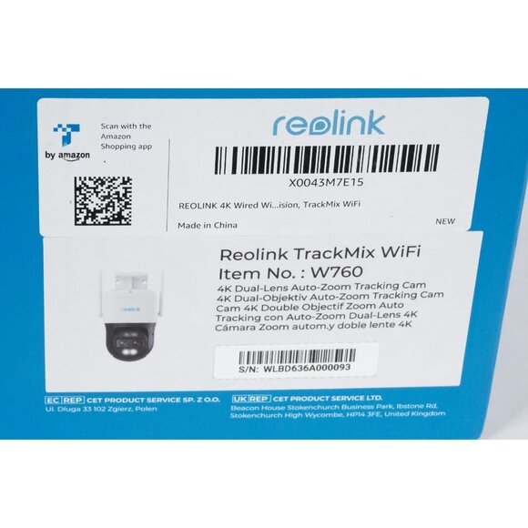 W760 Reolink TrackMix WiFi 4K Dual-Lens PTZ Camera with Motion Tracking NEW! - Picture 5 of 7